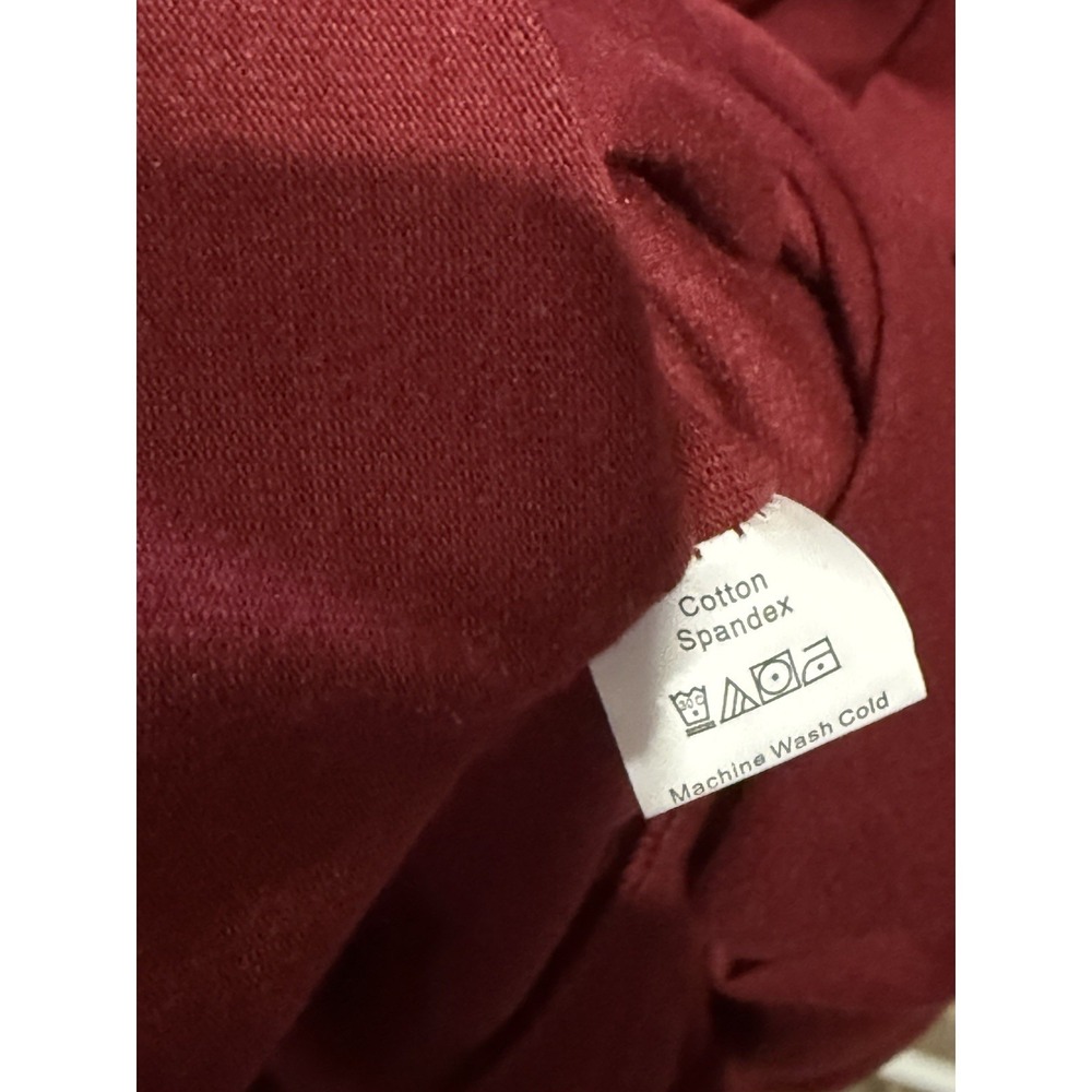 THANTH Burgundy Off Shoulder Ruffle Knit Maxi Dress Women's Size L Romantic Goth - Picture 5 of 9